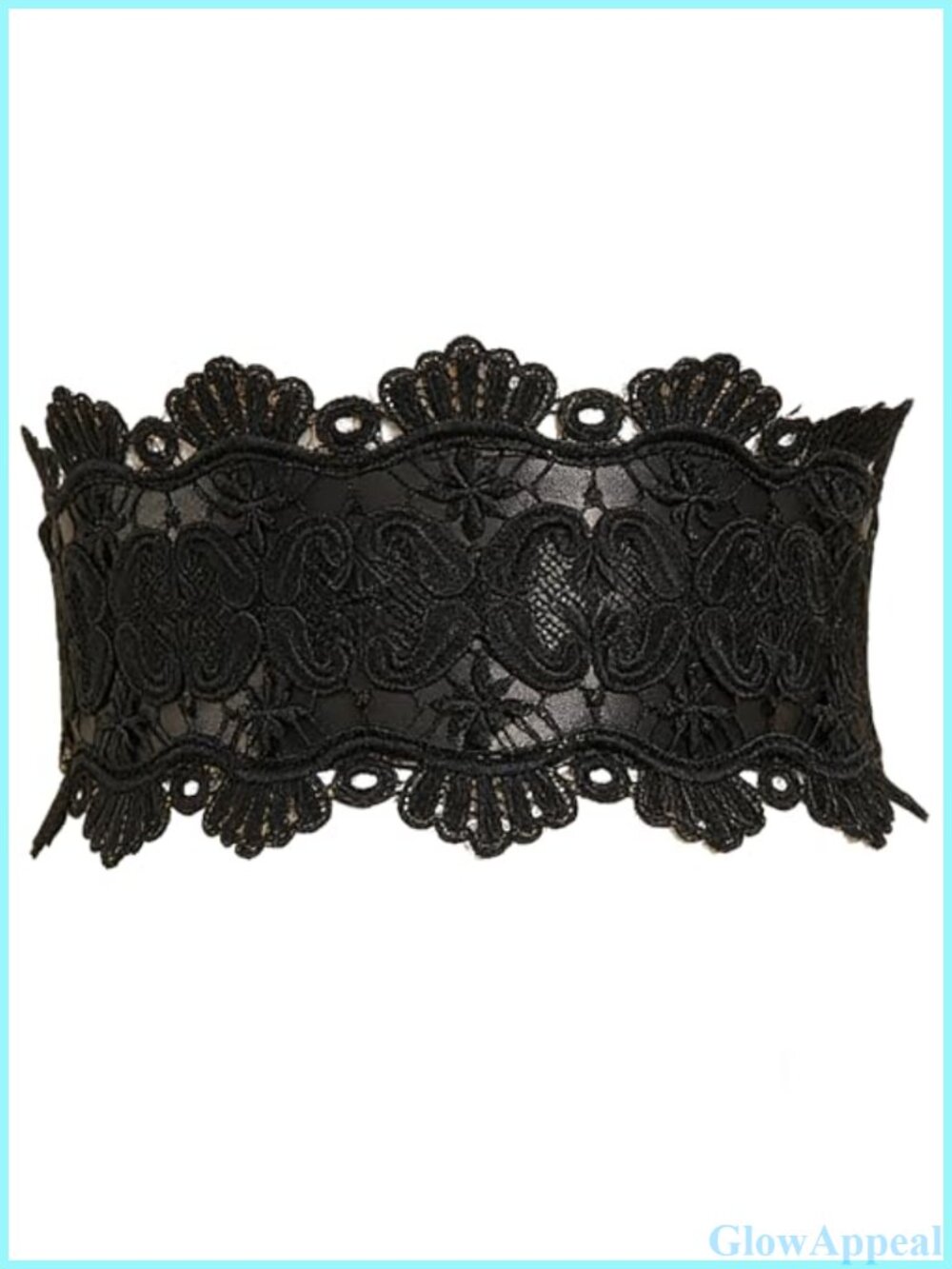 Lace Wide Waist Corset Belt Elastic Cinch Wrap Underbust Renaissance
